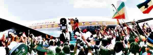 Arrival Of Haile Selassie In Jamaica