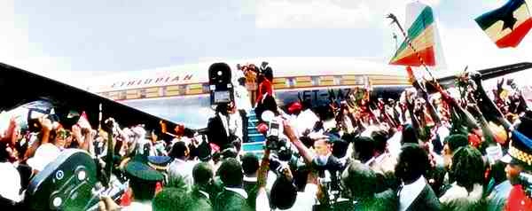 Arrival of Haile Selassie In Jamaica